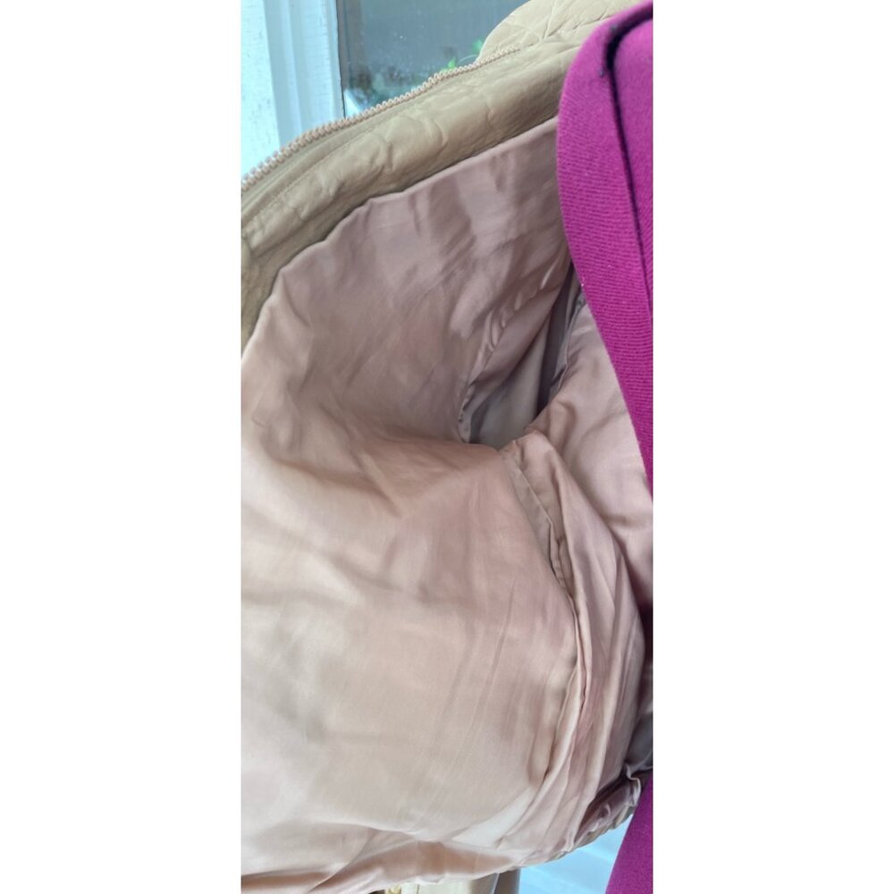Vintage 1980s Sara International Womens Leather Tan Jacket Size 8 - Picture 5 of 16
